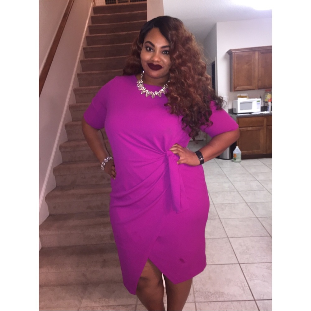 Asymmetrical Plus Size Dress